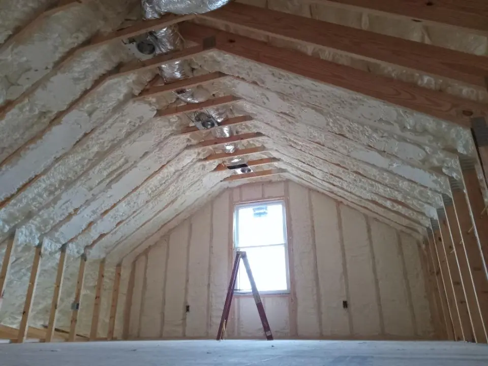 Spray foam roofing application for Crawl Space Insulation project in White Oak